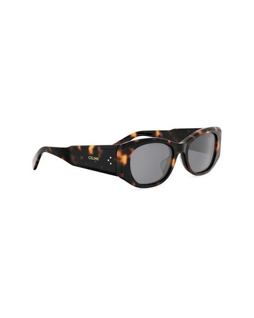 Céline Brown 3 Dots 54Mm Oval Sunglasses