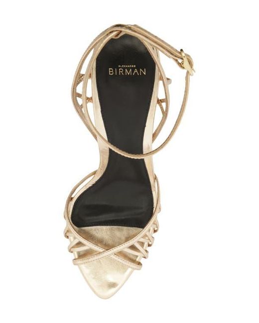 Alexandre Birman Metallic Solene Cage Sandal
