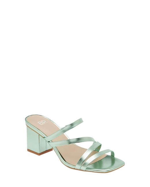 BP. Multicolor Bertie Metallic Strappy Sandal