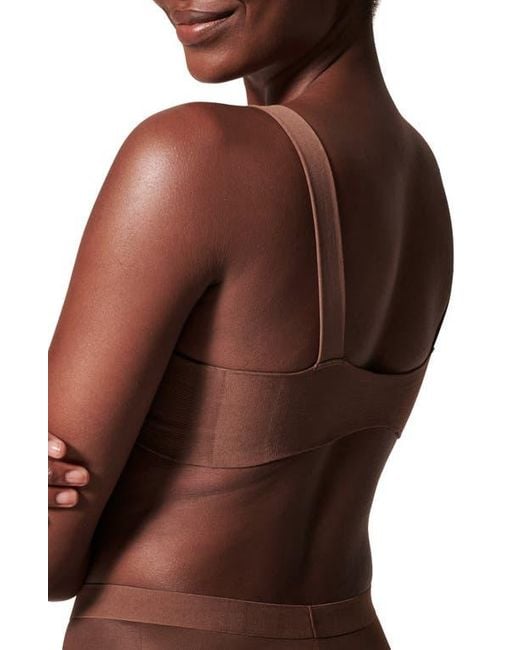 Spanx Brown Spanxsmooth Bra-Llelujah! Underwire Lightly Lined Full Coverage Bra