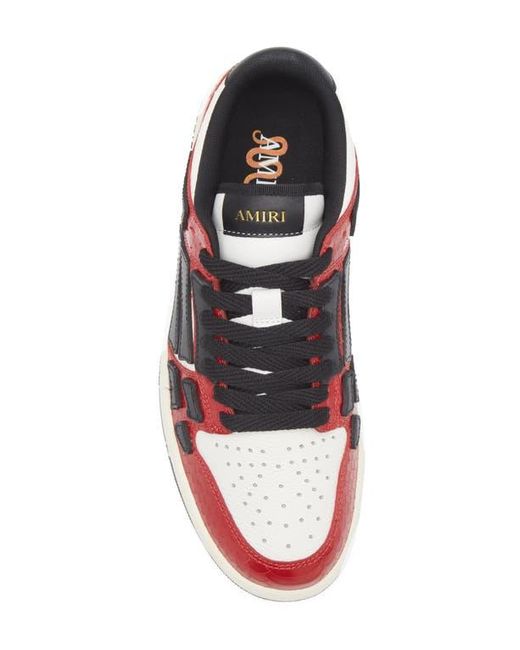 Amiri White Skeleton Low Top Sneaker for men