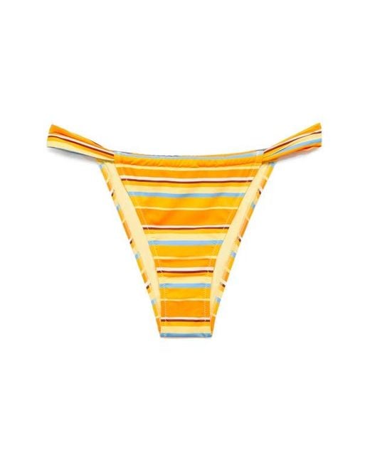 Mango Yellow Stripe Bikini Bottoms