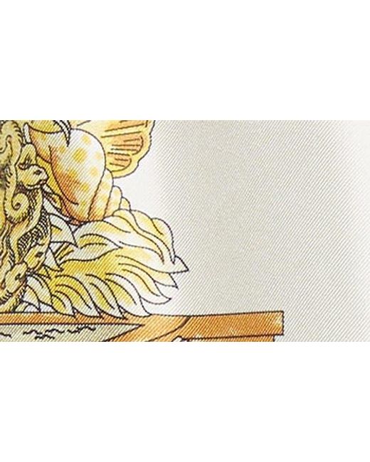 Versace Multicolor Coral Theatre Silk Shorts for men