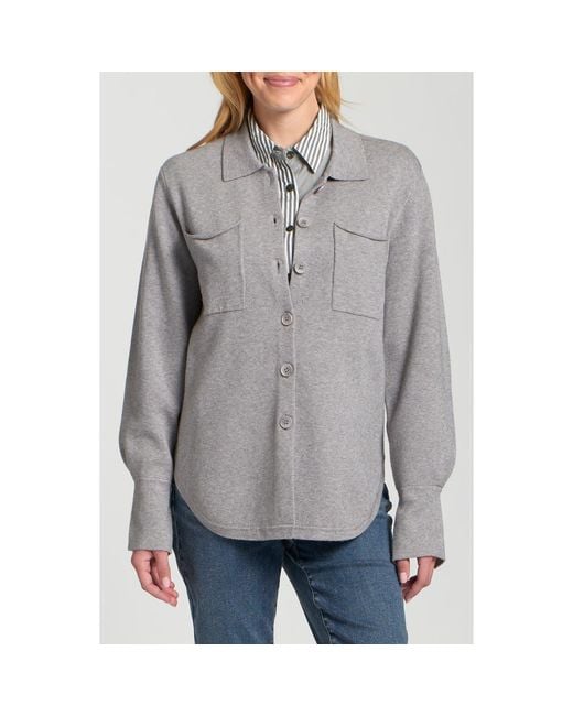 Apny Gray Luxe Shacket
