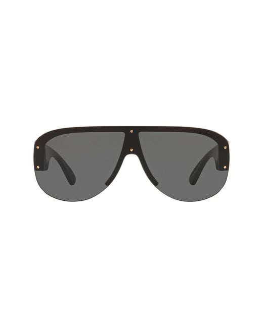 Versace Gray 148Mm Shield Sunglasses for men