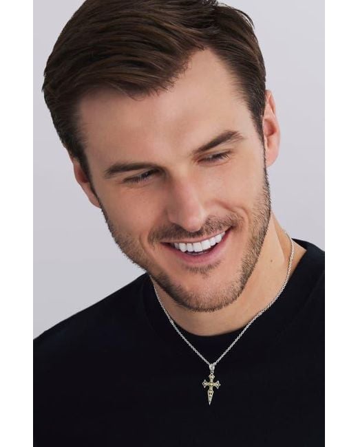 Lagos Metallic Anthem Cross Pendant