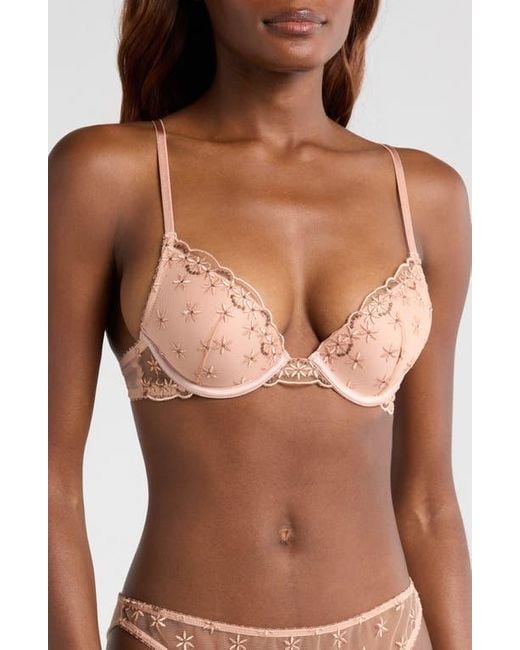 Etam Brown The Plunge Push-Up Bra