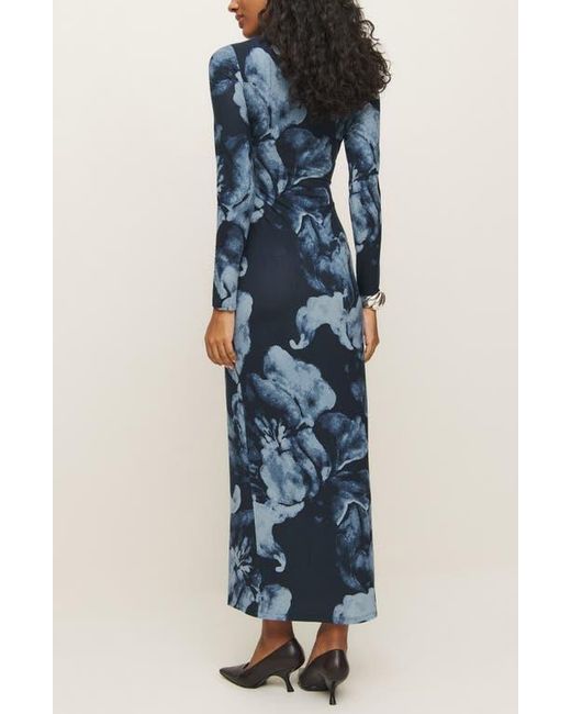 Reformation Tommie Long Sleeve Stretch Dress in Blue | Lyst Reformation Tommie Long Sleeve Stretch Dress in Blue | Lyst