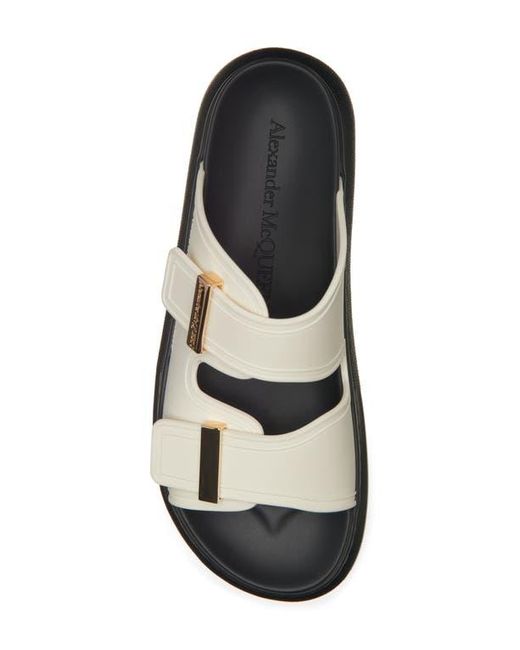 Alexander McQueen Black Hybrid Slide Sandal