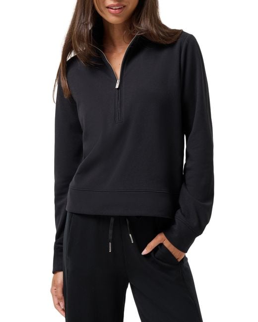 Travis Mathew Blue Cloud Half Zip Pullover