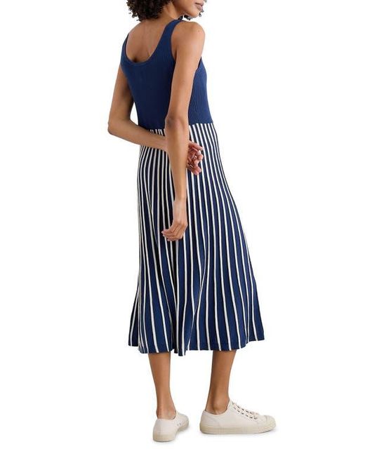 Seasalt Cornwall Blue Sunlight Summer Sleeveless Rib Sweater Dress