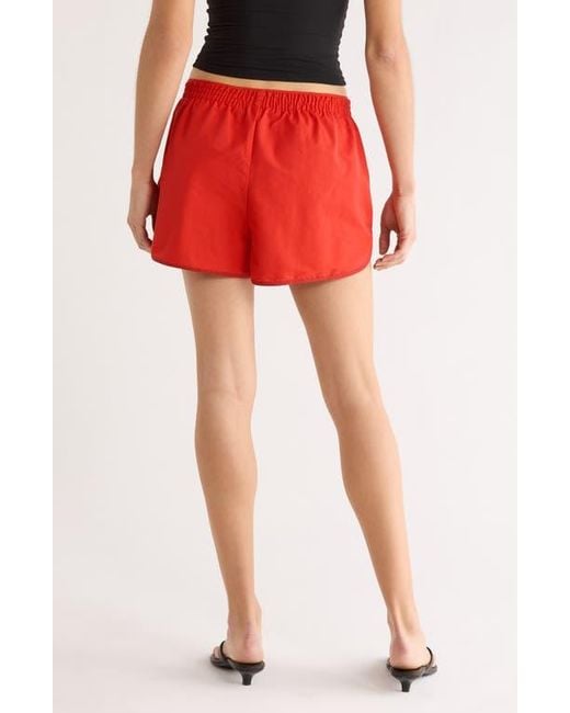 Staud Red Anchor Shorts