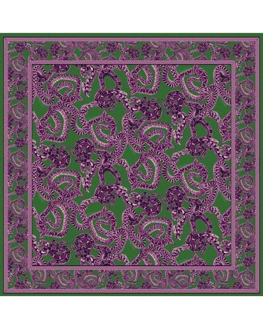 Monzlapur Green Silk Snake Scarf
