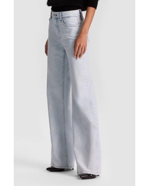 Alice + Olivia Blue Chic High Waist Wide Leg Jeans