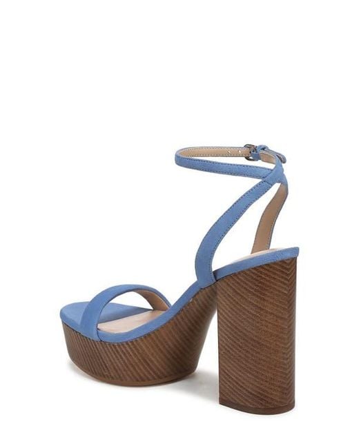 FAVORITE DAUGHTER Blue Ruby Ankle Strap Platform Sandal