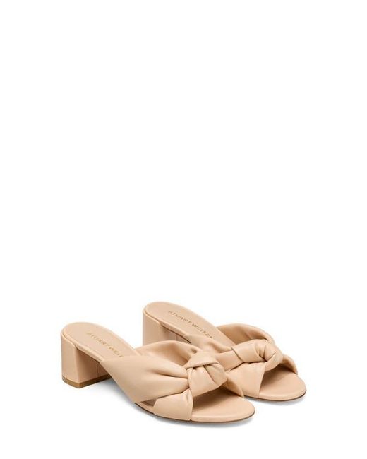 Stuart Weitzman Natural Soplaya Block Slide 50