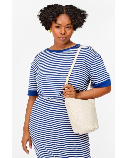 Clare V. Metallic Petite Jeanne Woven Shoulder Bag