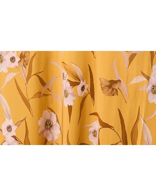 Ted Baker Yellow Floral Maxi Skirt