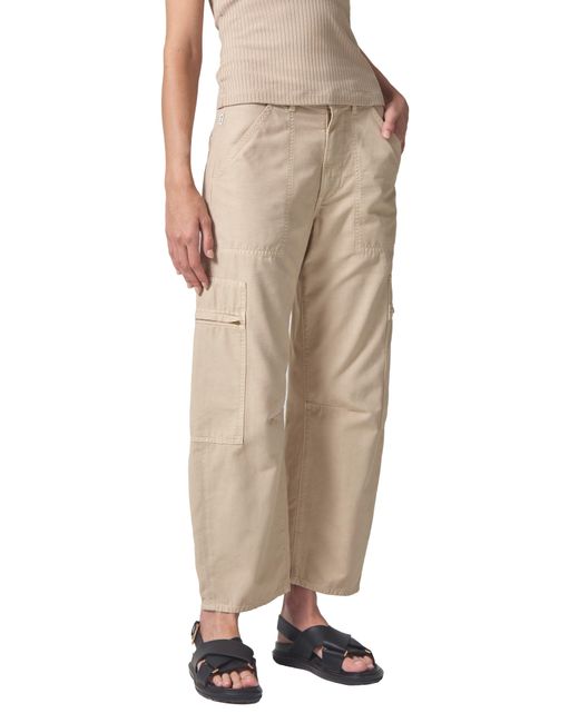 Citizens of Humanity Natural Marcelle Low Rise Barrel Cargo Pants