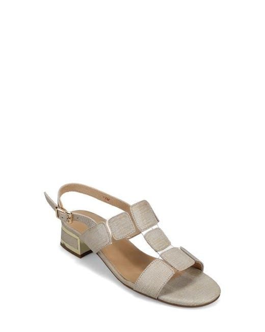 Vaneli Multicolor Hatty Metallic Slingback Sandal