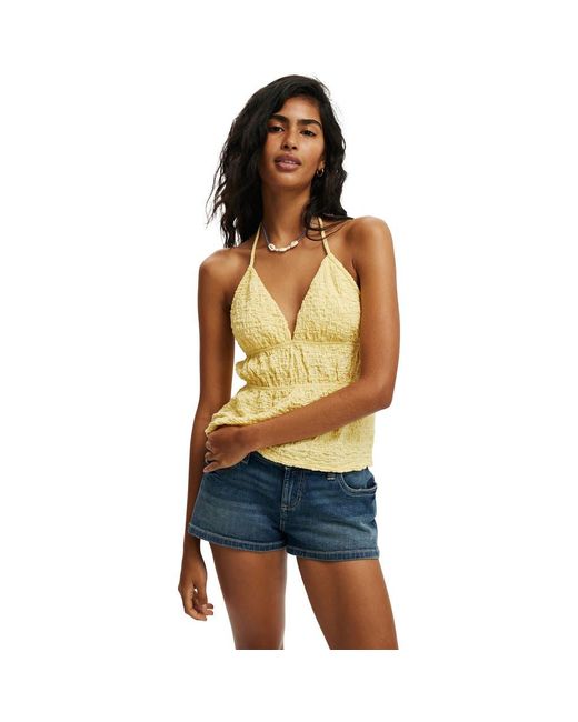 Cotton On Multicolor Heidi Tie Front Halter