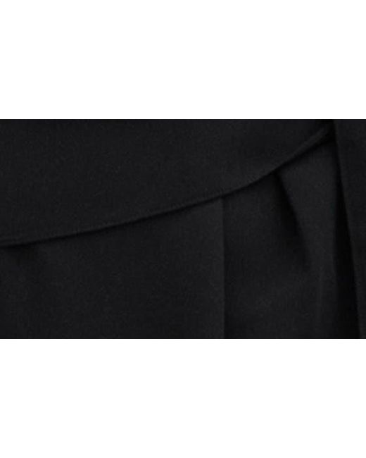 Mango Black Long Sleeve Wrap Dress