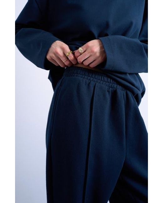 TOPSHOP Blue Pintuck Joggers