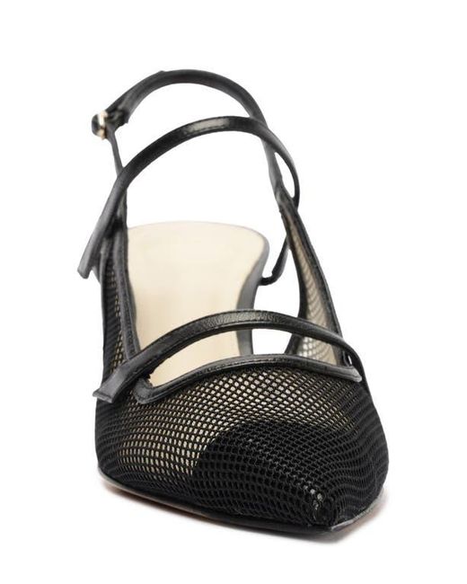 Alexandre Birman Black Tita Pointed Toe Slingback Pump