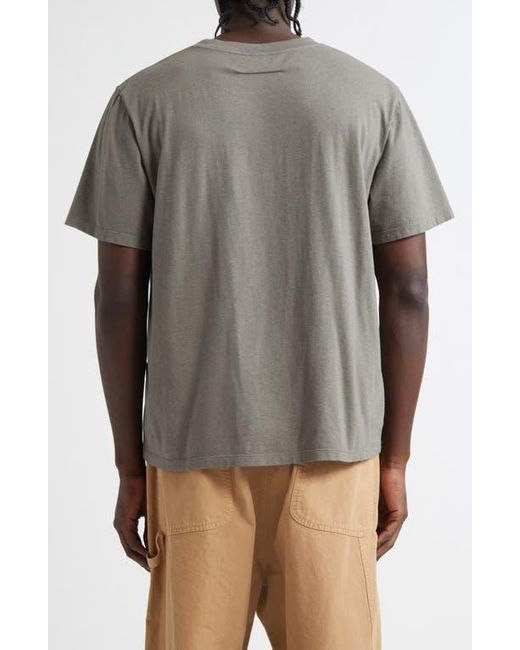 MM6 by Maison Martin Margiela Gray Numeric Logo Patch T-Shirt for men