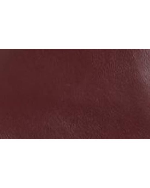 FFORME Red Selina Leather A-Line Skirt