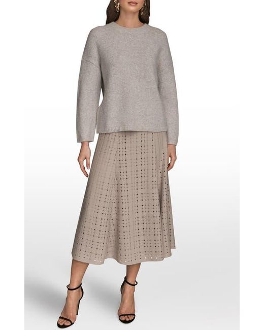Donna Karan Gray Crewneck Sweater