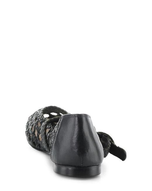 Bos. & Co. Black Wilda Mary Jane Flat