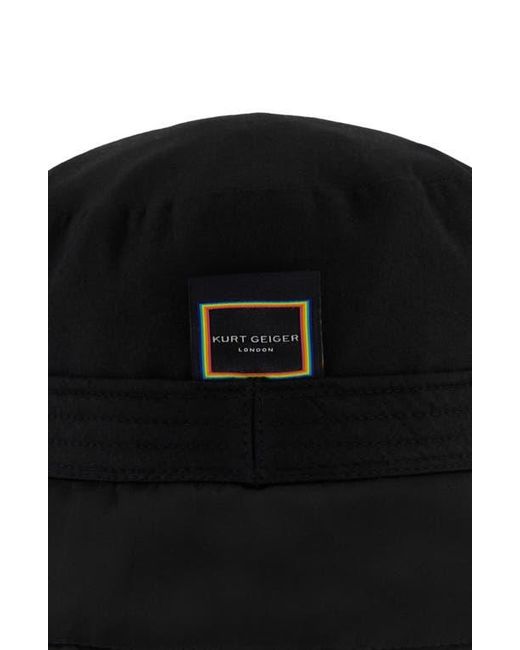 Geiger Reno Reversible Bucket Kurt Geiger Studded Reversible Nylon Bucket Hat in Black | Lyst