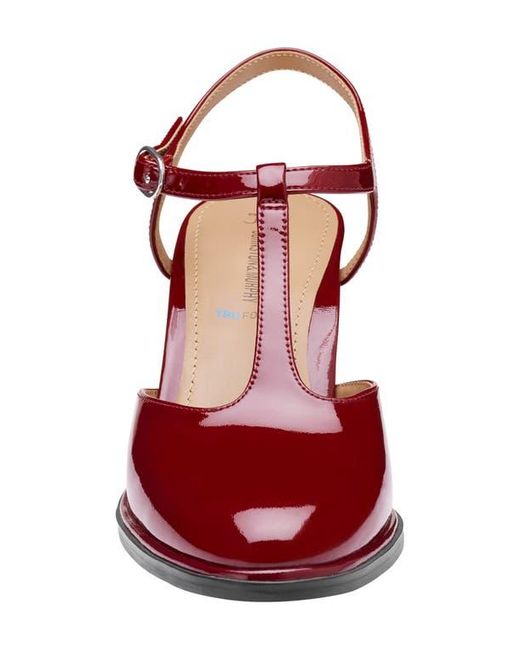 Johnston & Murphy Red Amy T-Strap Pump
