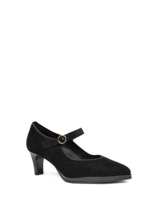 Ara Black Amethyst Mary Jane Pump