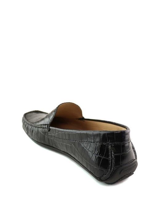 Marc Joseph New York Black Broadway Leather Venetian Driver Loafer for men