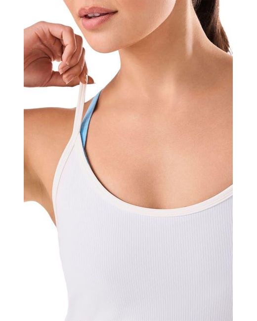 Tavi White Pace Rib Tank