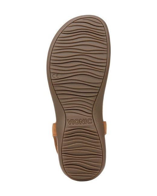 Vionic Brown Brea T-Strap Sandal