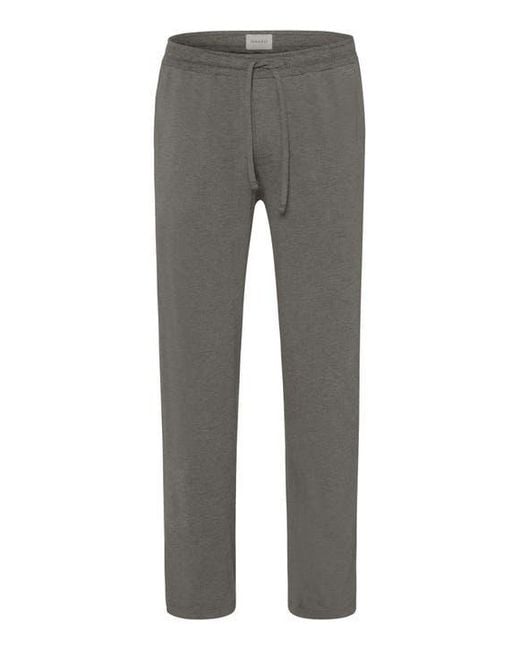 Hanro Gray Casuals Drawstring Pant for men