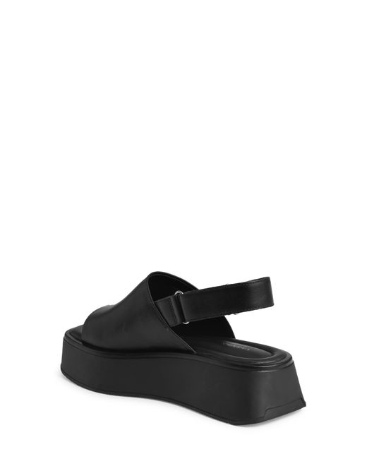 Vagabond Black Courtney Slingback Platform Sandal