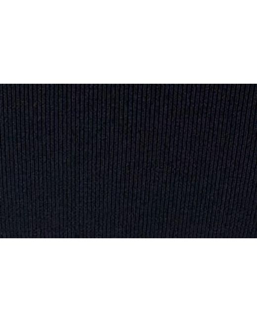 Endless Rose Black Ruffle Detail Mixed Media Strapless Dress