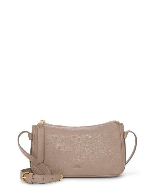 Vince Camuto Gray Noemi Leather Crossbody Bag