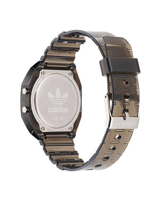 Adidas Black Ao Street Translucent Resin Strap Watch
