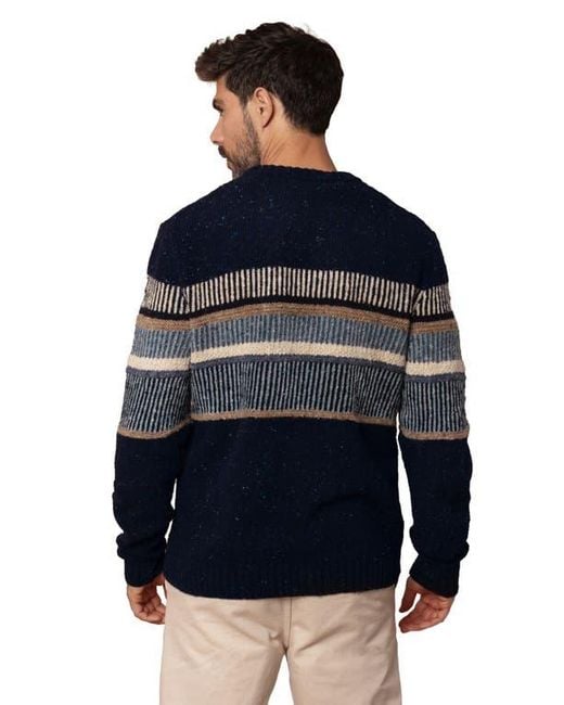 Celtic & Co. Blue Statement Donegal Wool Sweater for men