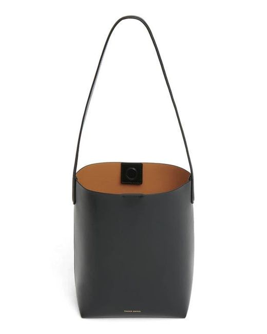 Mansur Gavriel Black Small Everyday Cabas Leather Hobo Bag