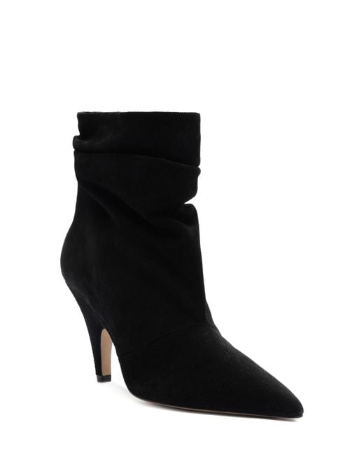 Alexandre Birman Black Tati Pointed Toe Slouch Bootie