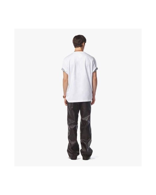 MCM White Monogram Patch Pocket T-Shirt for men