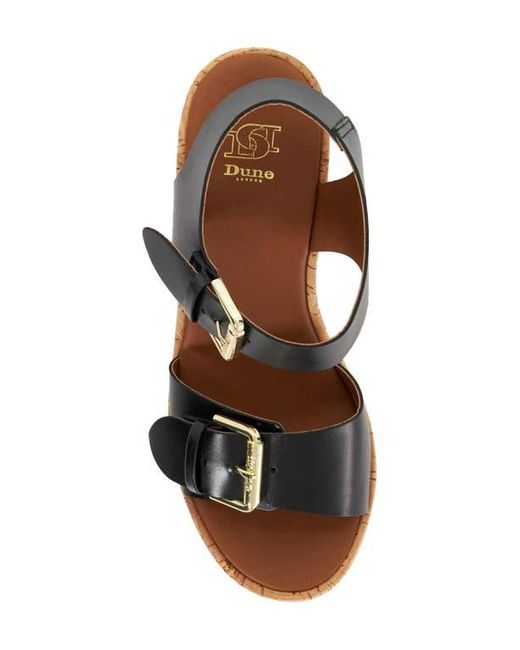 Dune Black Kamia Platform Wedge Sandal