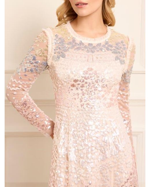 Needle & Thread Pink Angeline Sequin Gown
