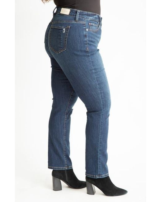 Slink Jeans Blue High Waist Straight Leg Jeans
